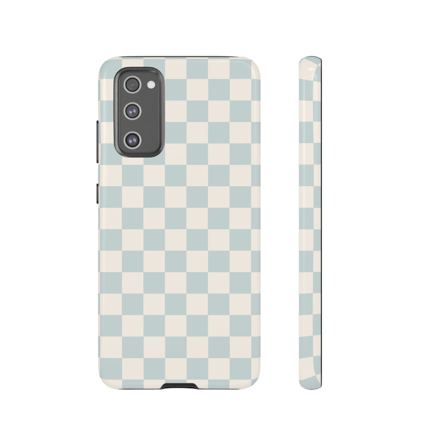 Light Blue Checkers | Tough Phone Case