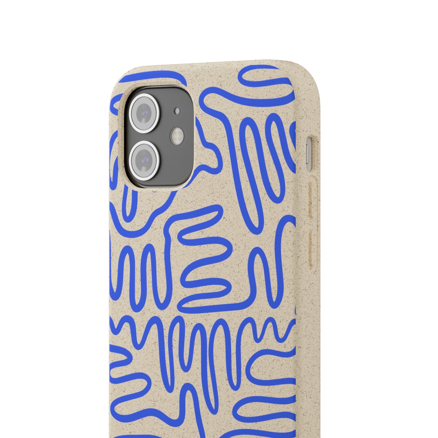 Blue Squigles | 100% Biodegradable Phone Case