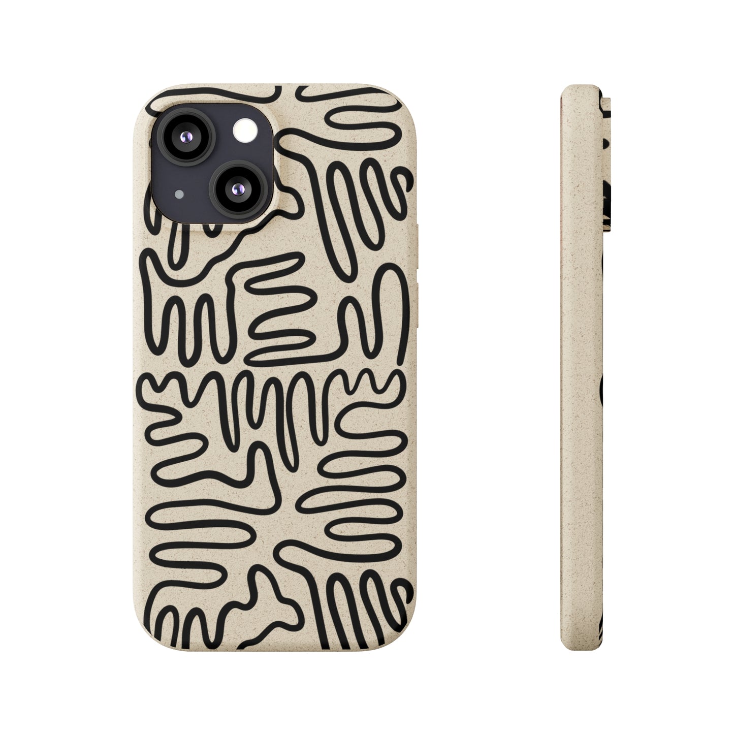 Black Squigles | 100% Biodegradable Phone Case