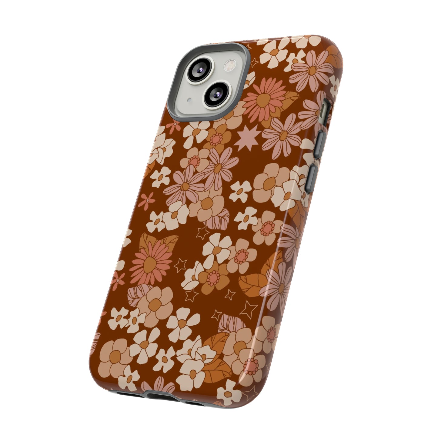 Deep Maroon Meadow | Tough Phone Case