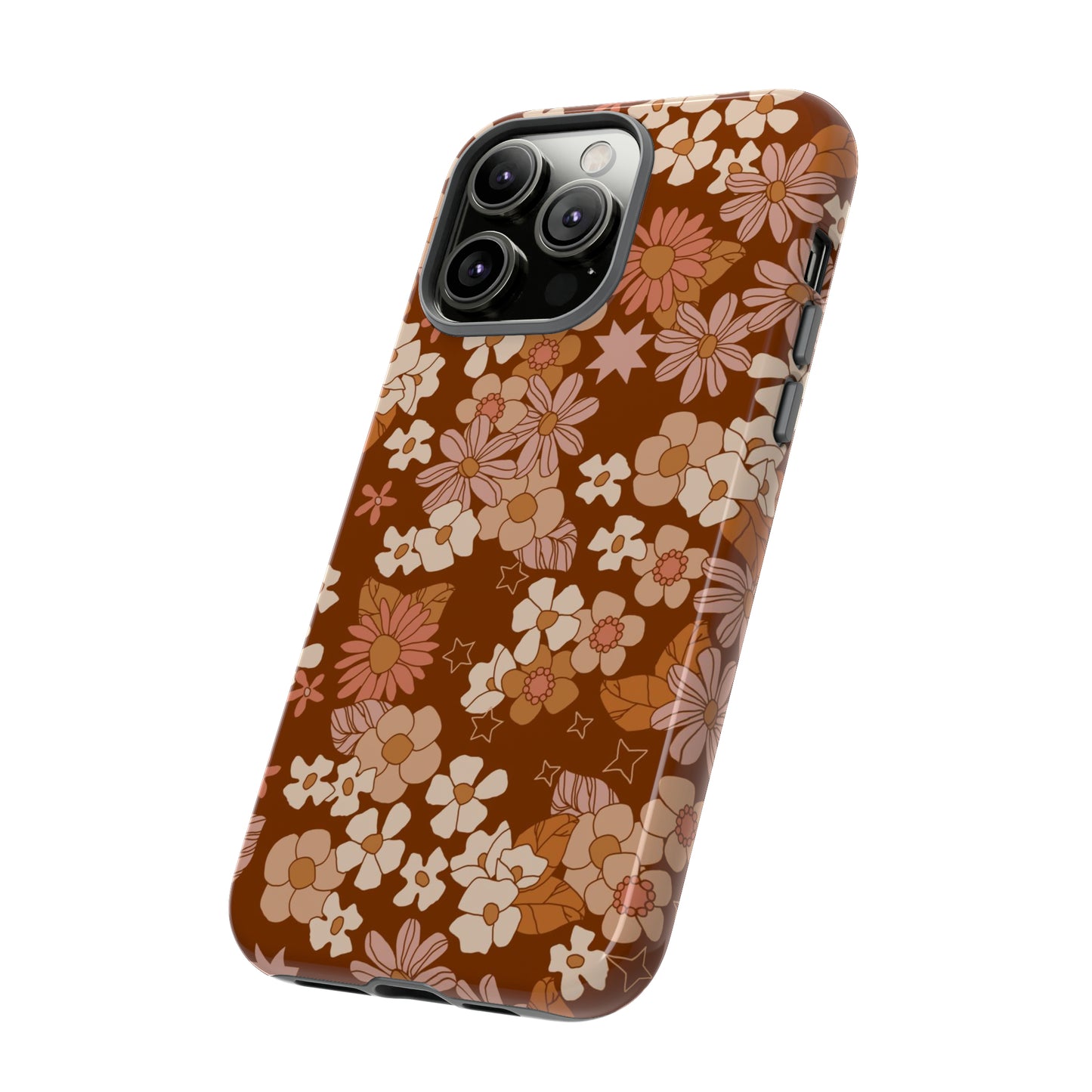 Deep Maroon Meadow | Tough Phone Case