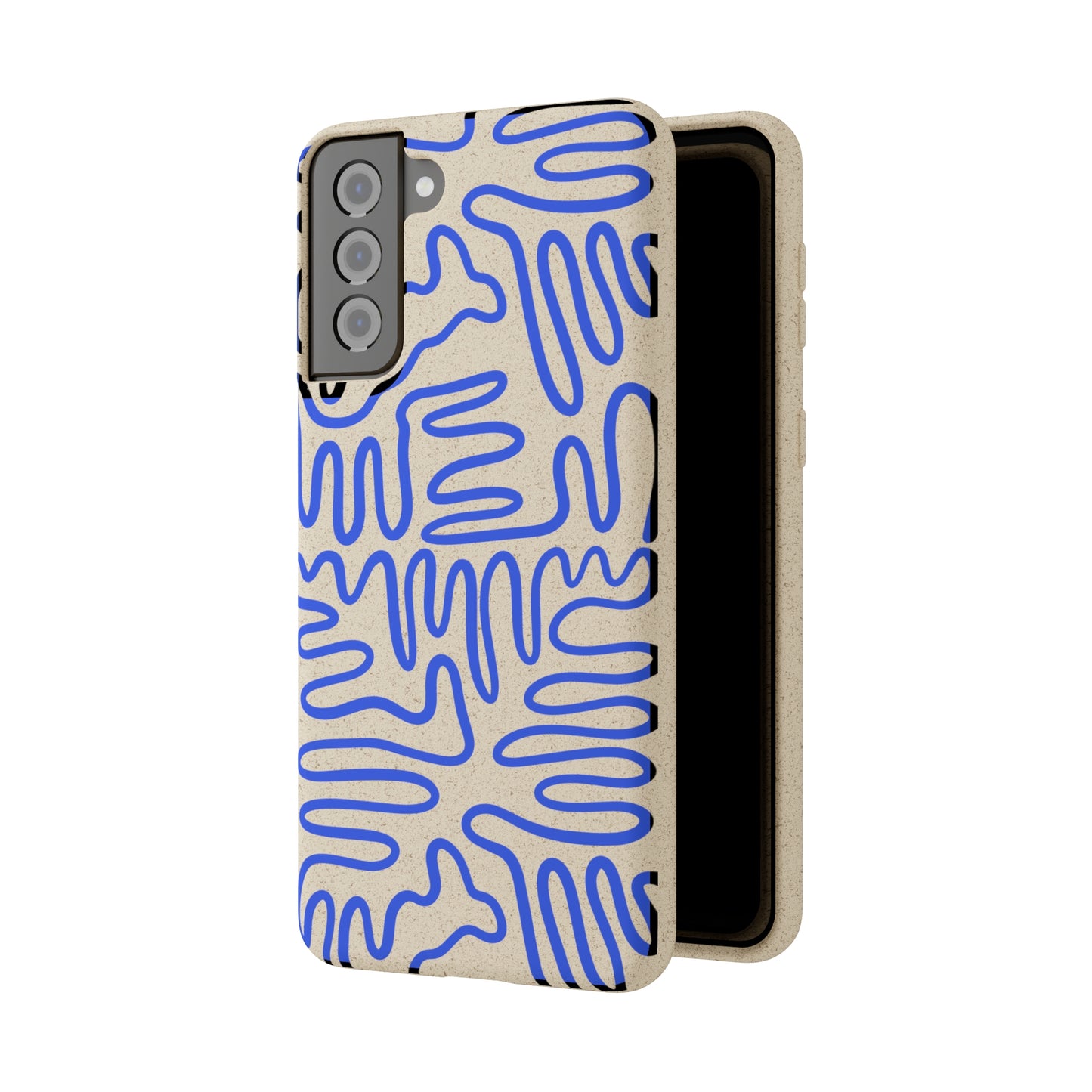 Blue Squigles | 100% Biodegradable Phone Case