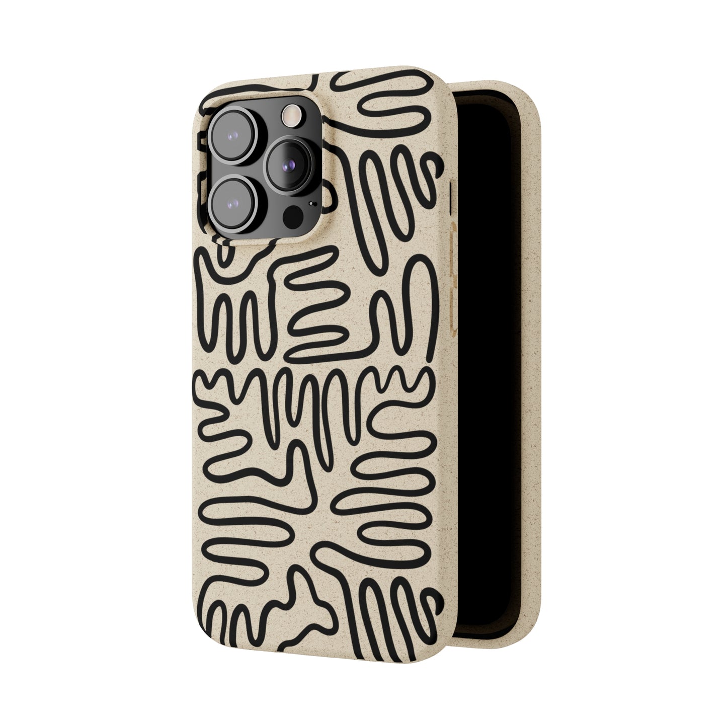 Black Squigles | 100% Biodegradable Phone Case