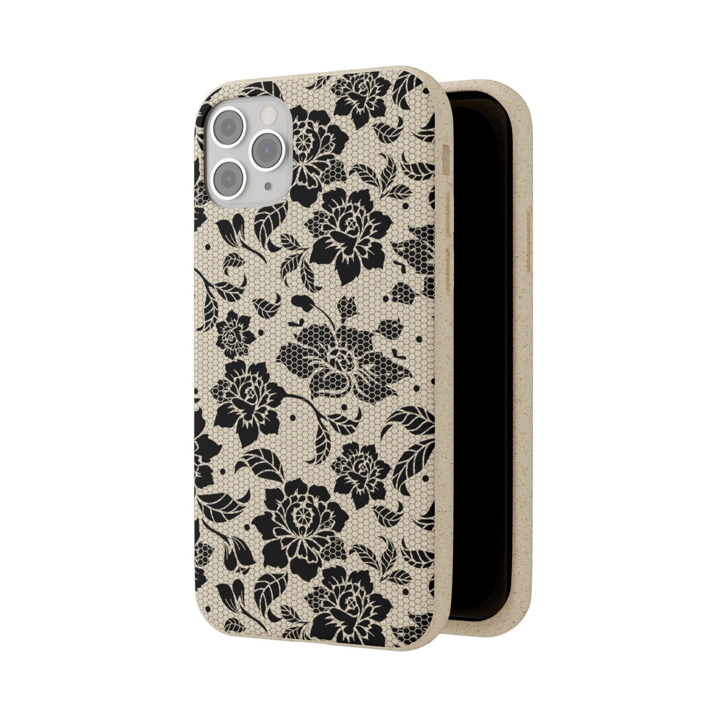 Black Lace Coquette | 100% Biodegradable Phone Case