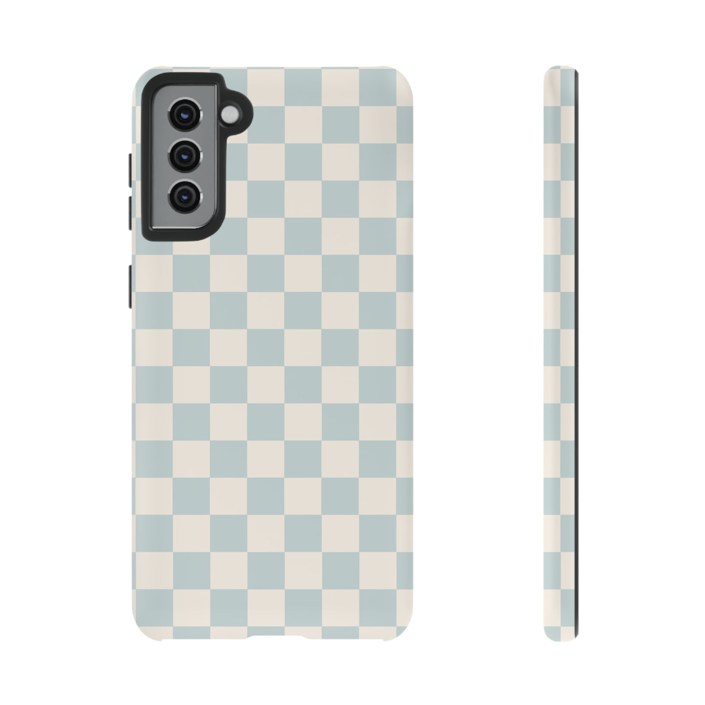 Light Blue Checkers | Tough Phone Case