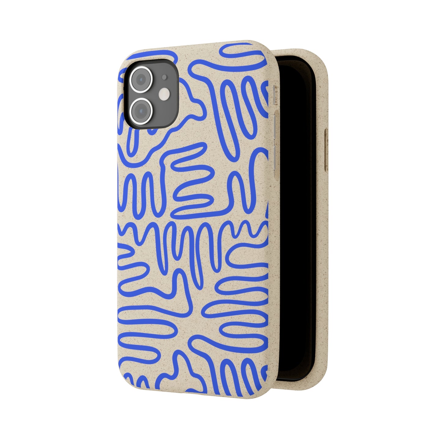 Blue Squigles | 100% Biodegradable Phone Case