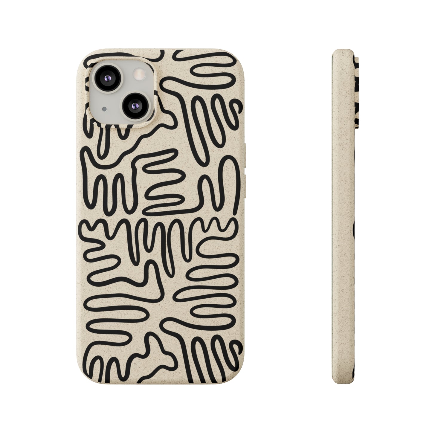 Black Squigles | 100% Biodegradable Phone Case