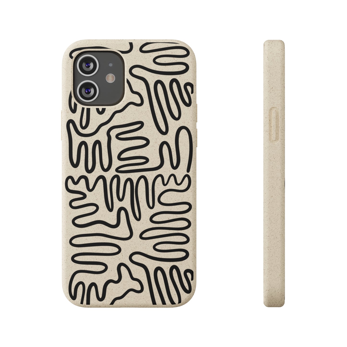 Black Squigles | 100% Biodegradable Phone Case