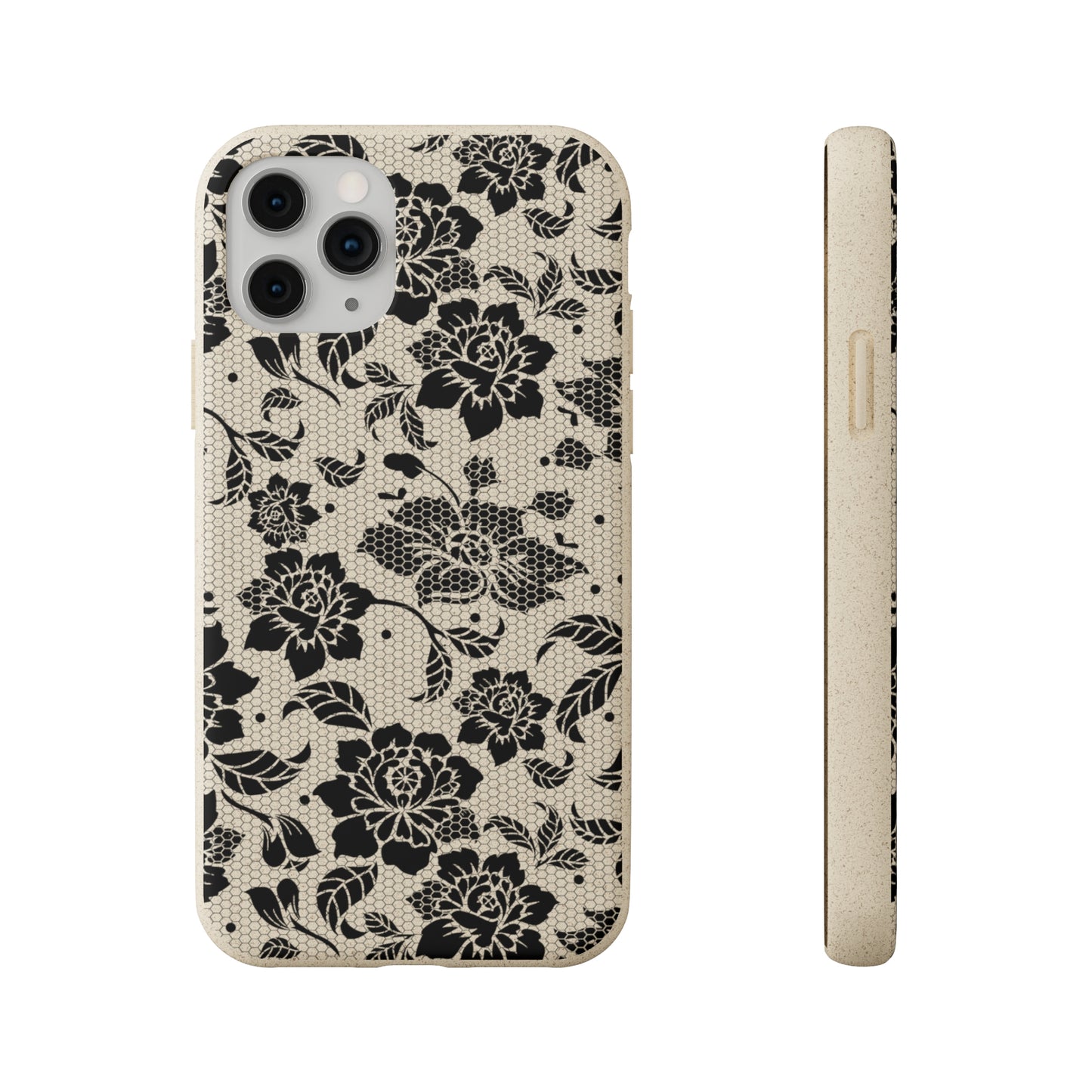 Black Lace Coquette | 100% Biodegradable Phone Case