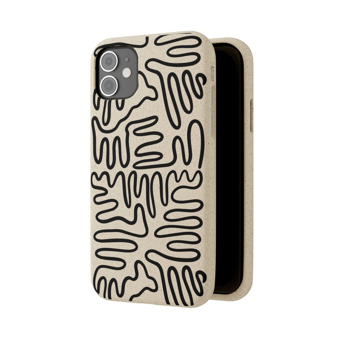 Black Squigles | 100% Biodegradable Phone Case