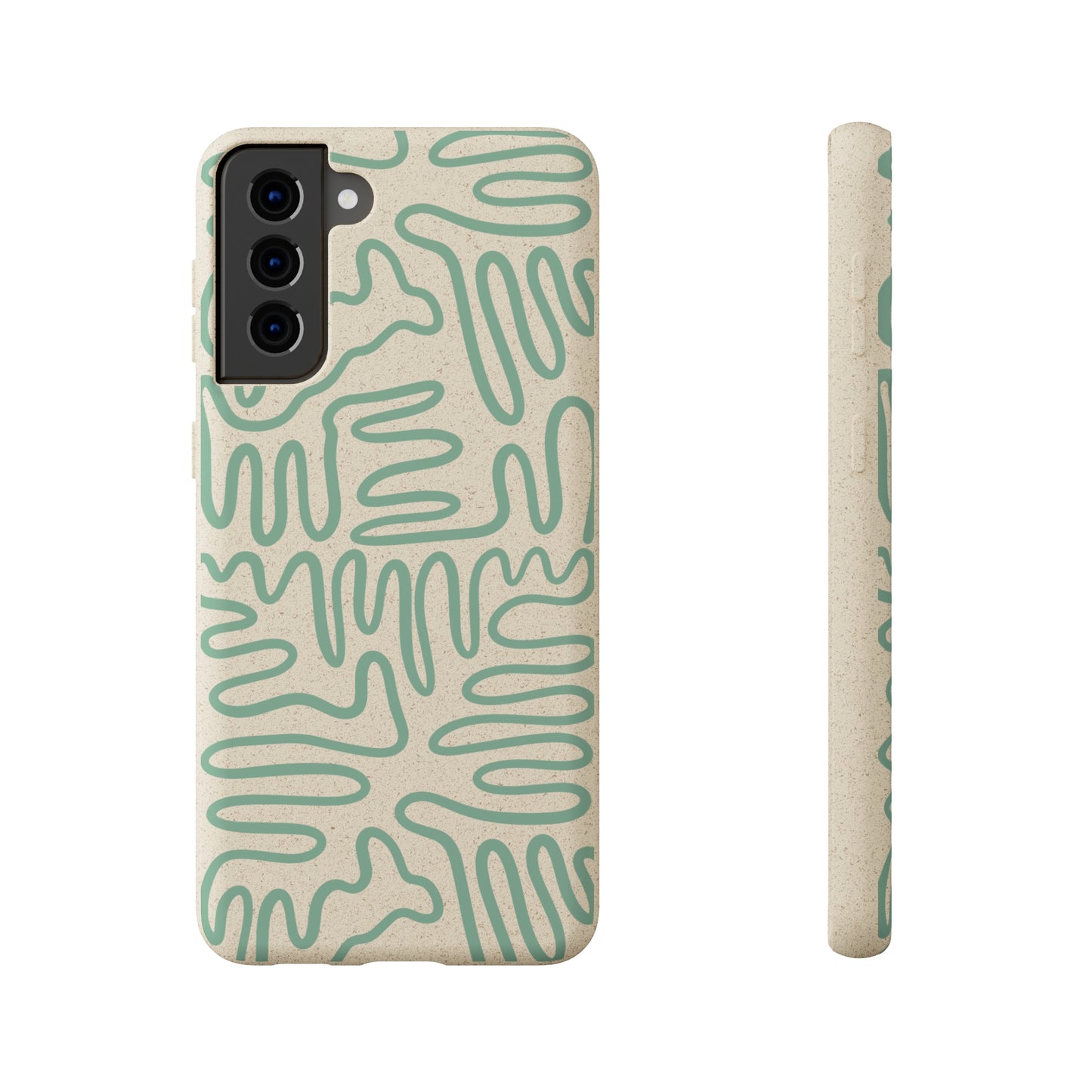 Green Squigles | 100% Biodegradable Phone Case