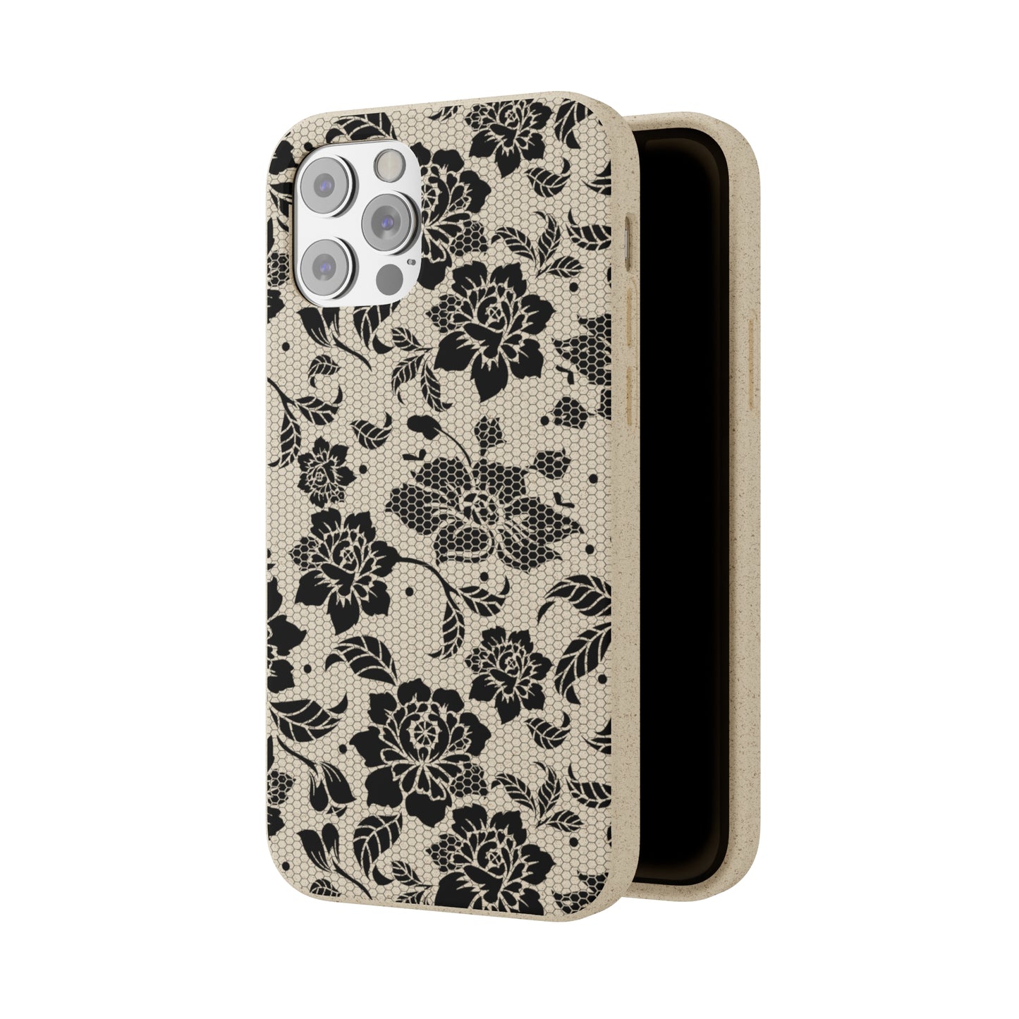 Black Lace Coquette | 100% Biodegradable Phone Case