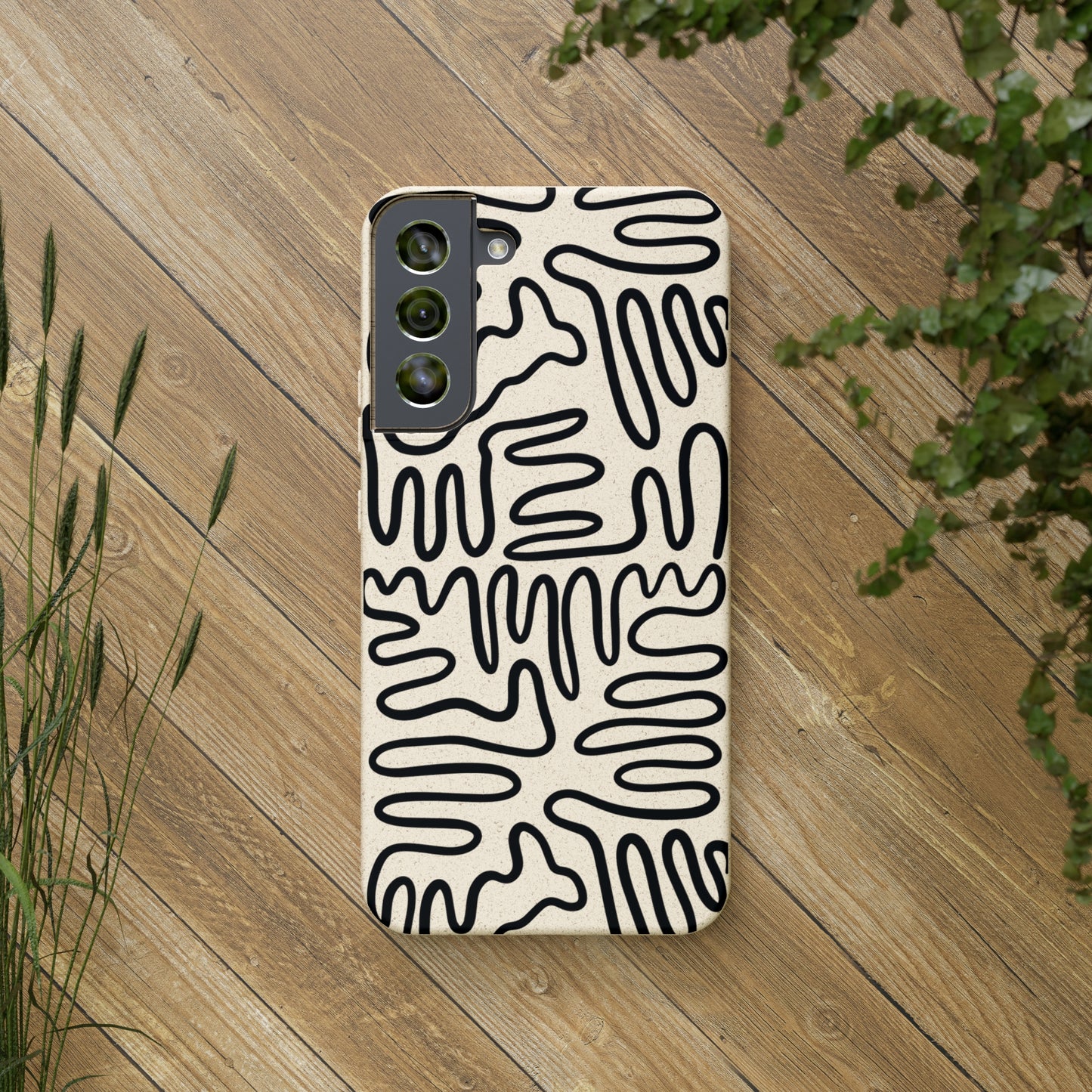 Black Squigles | 100% Biodegradable Phone Case