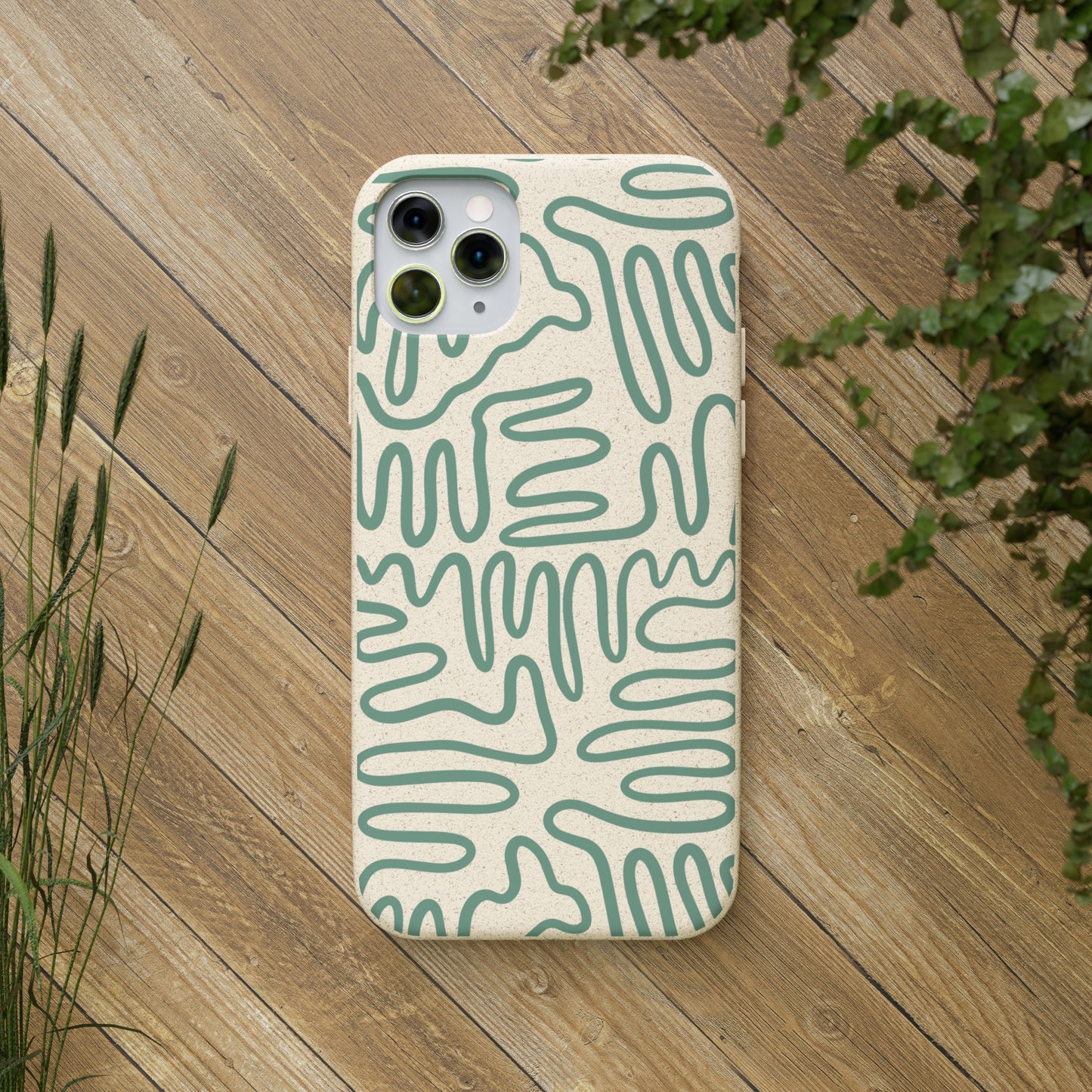 Green Squigles | 100% Biodegradable Phone Case