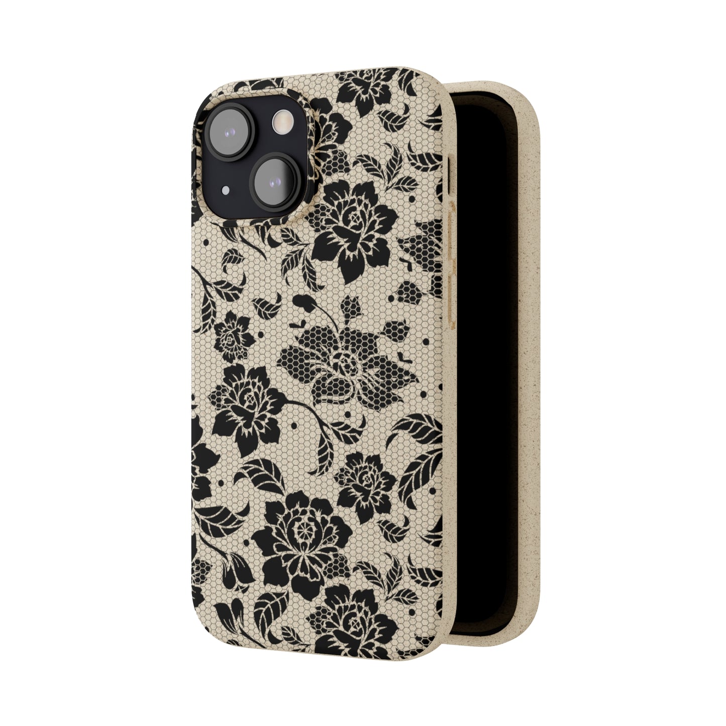 Black Lace Coquette | 100% Biodegradable Phone Case