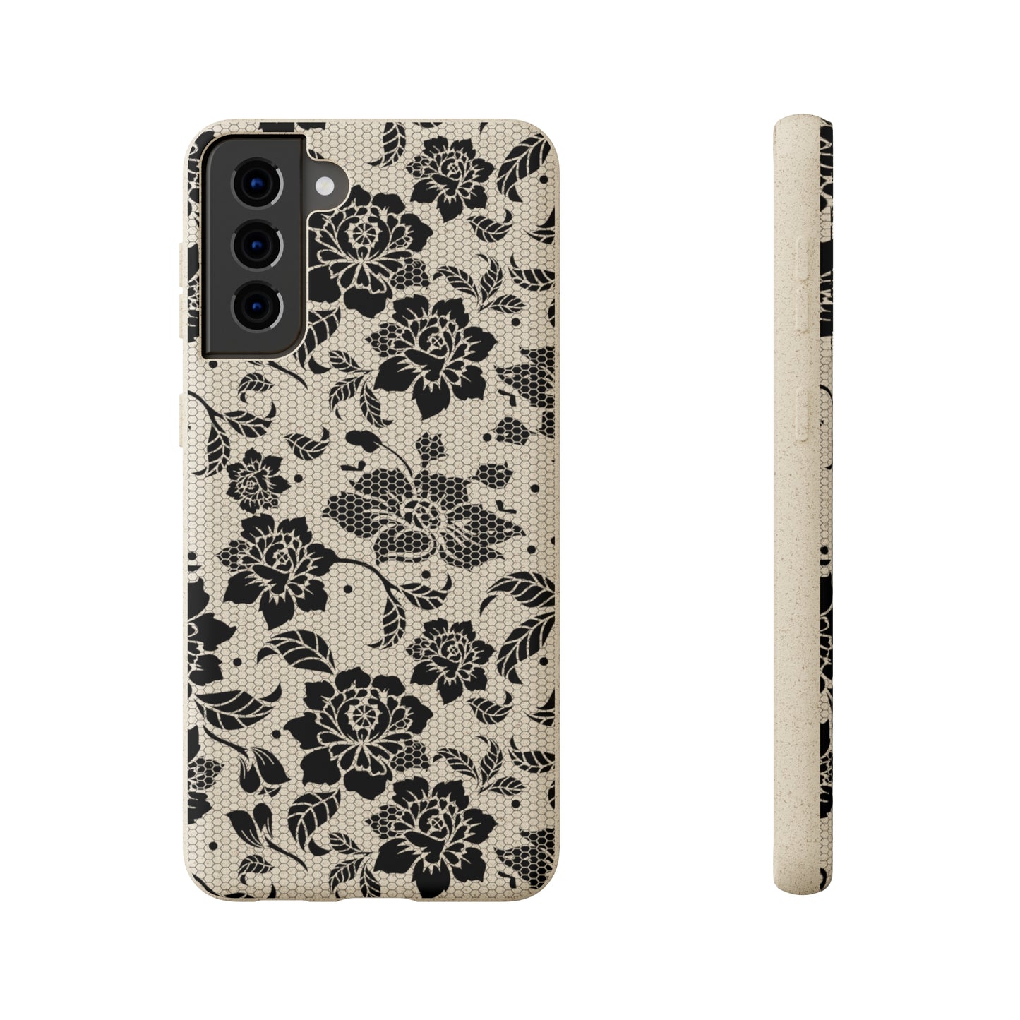 Black Lace Coquette | 100% Biodegradable Phone Case