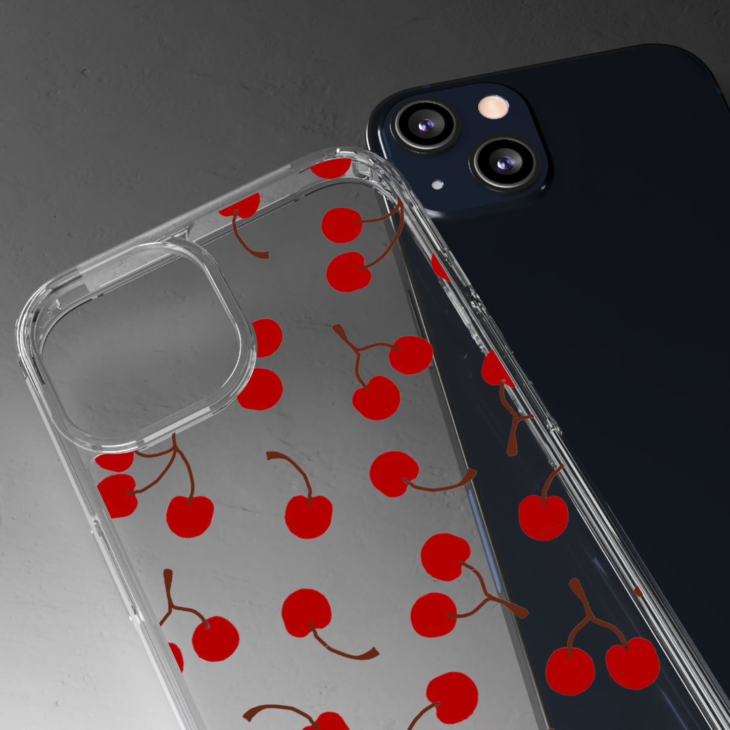 Cherry Bunches Clear Phone Case