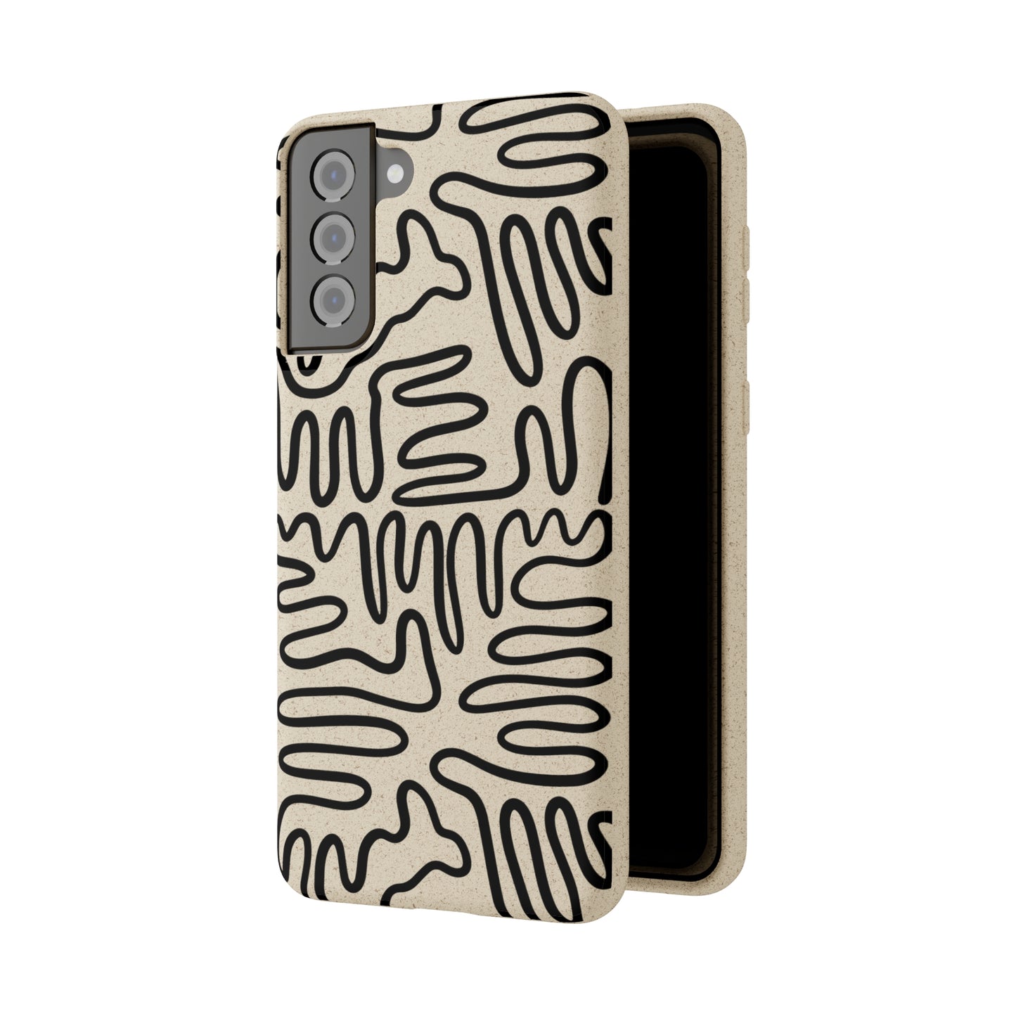 Black Squigles | 100% Biodegradable Phone Case