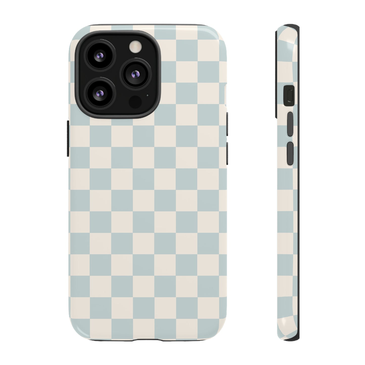 Light Blue Checkers | Tough Phone Case