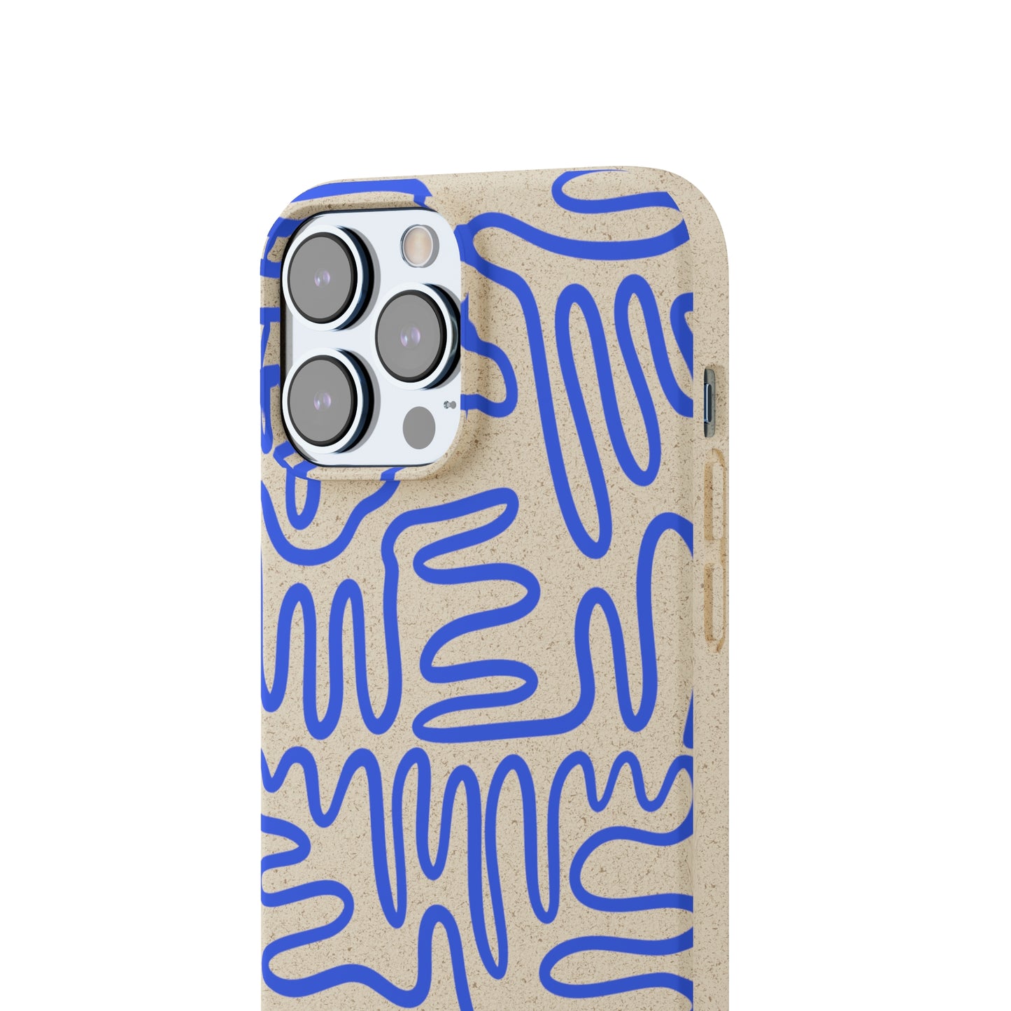 Blue Squigles | 100% Biodegradable Phone Case