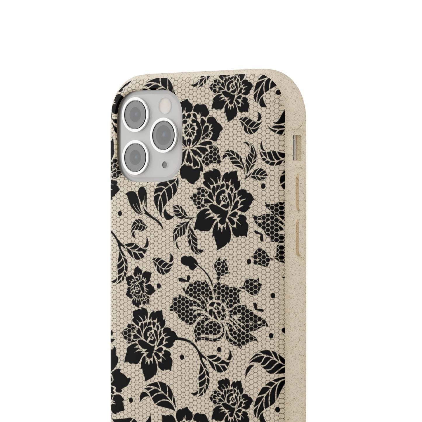 Black Lace Coquette | 100% Biodegradable Phone Case