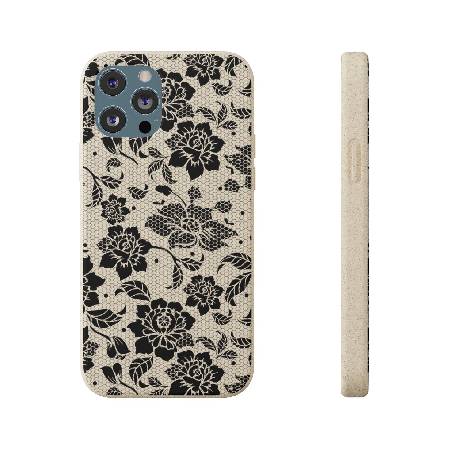 Black Lace Coquette | 100% Biodegradable Phone Case