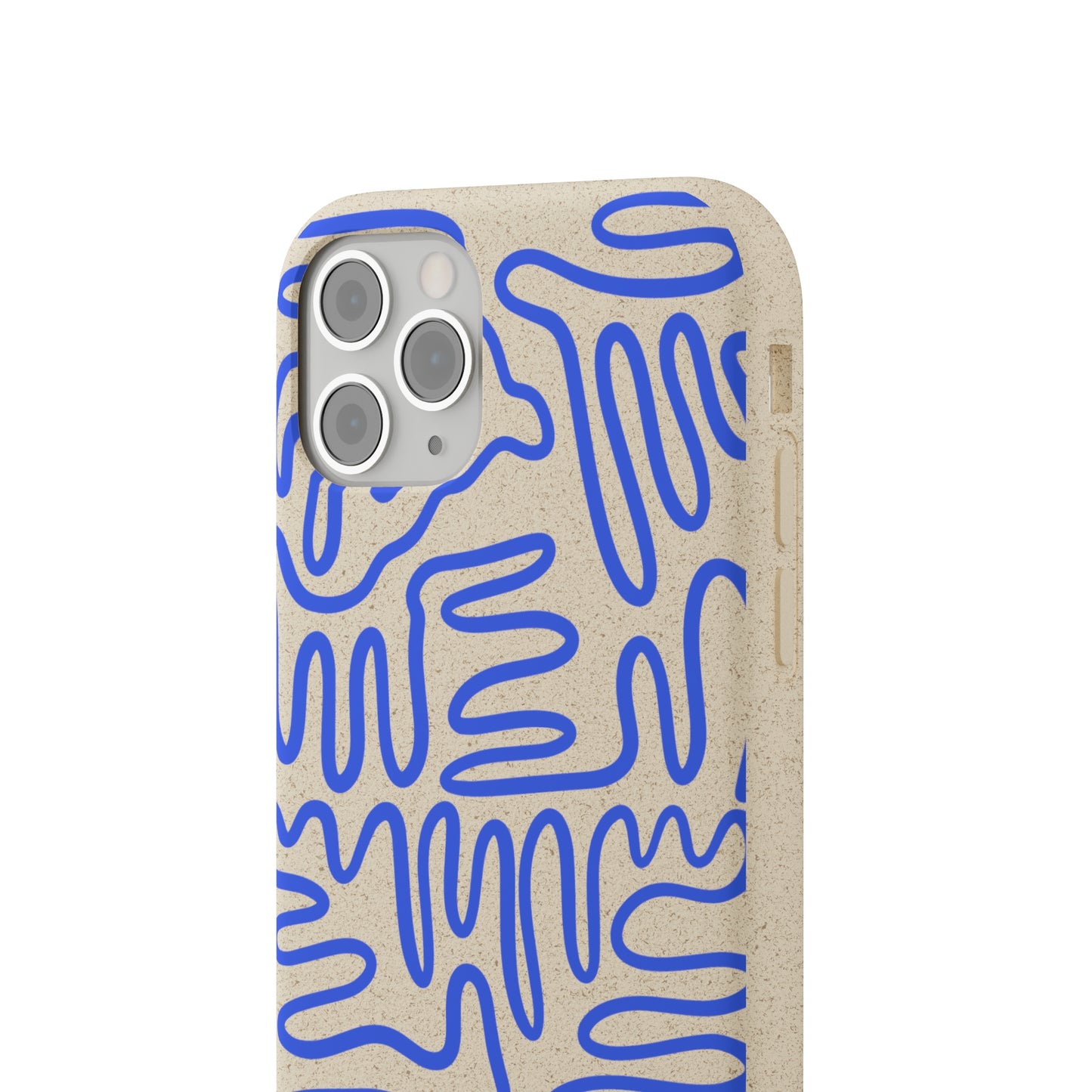 Blue Squigles | 100% Biodegradable Phone Case