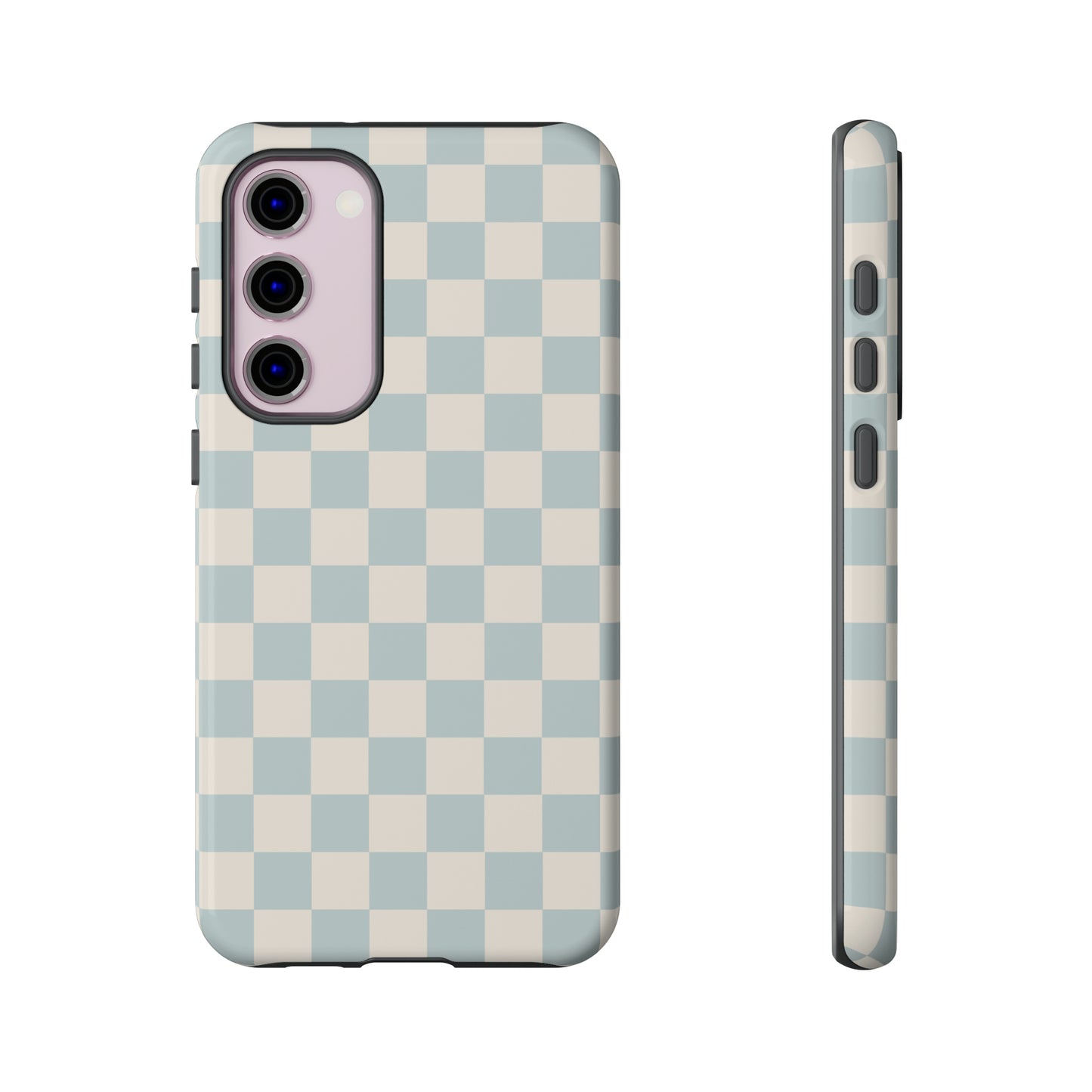 Light Blue Checkers | Tough Phone Case