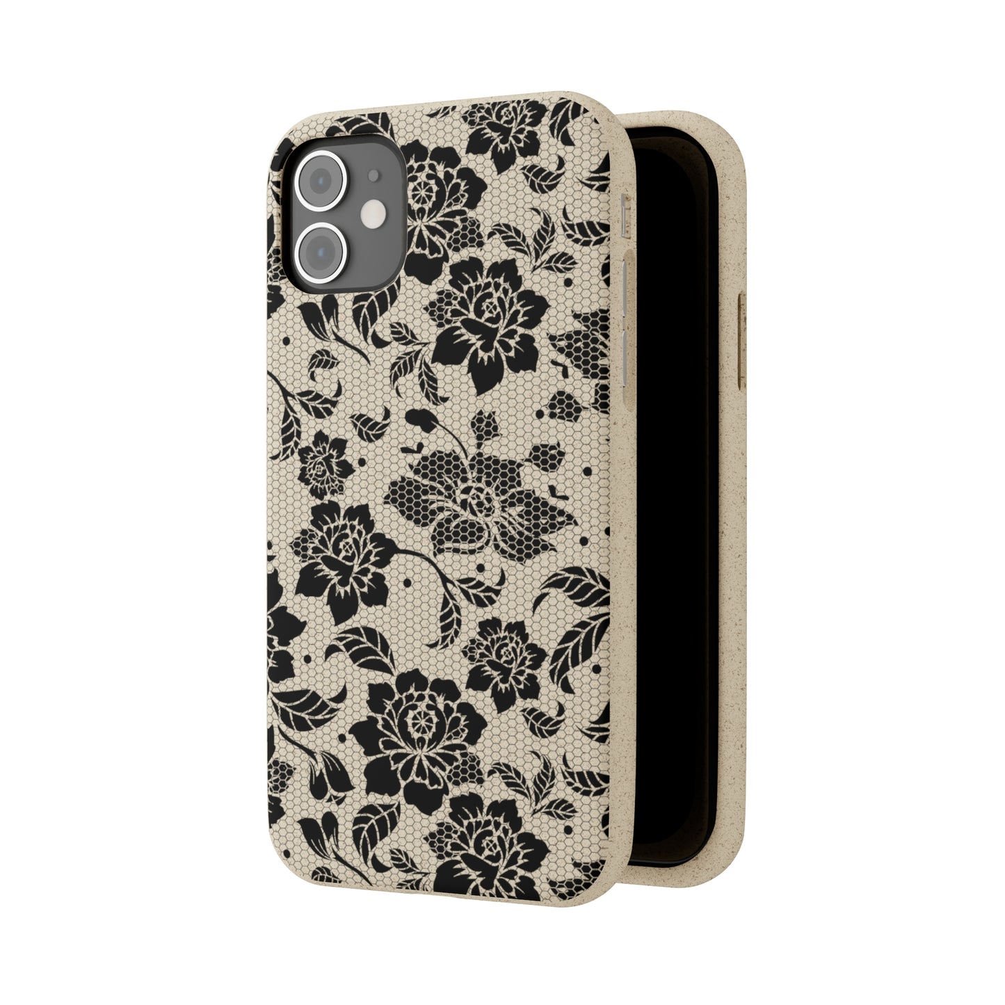 Black Lace Coquette | 100% Biodegradable Phone Case