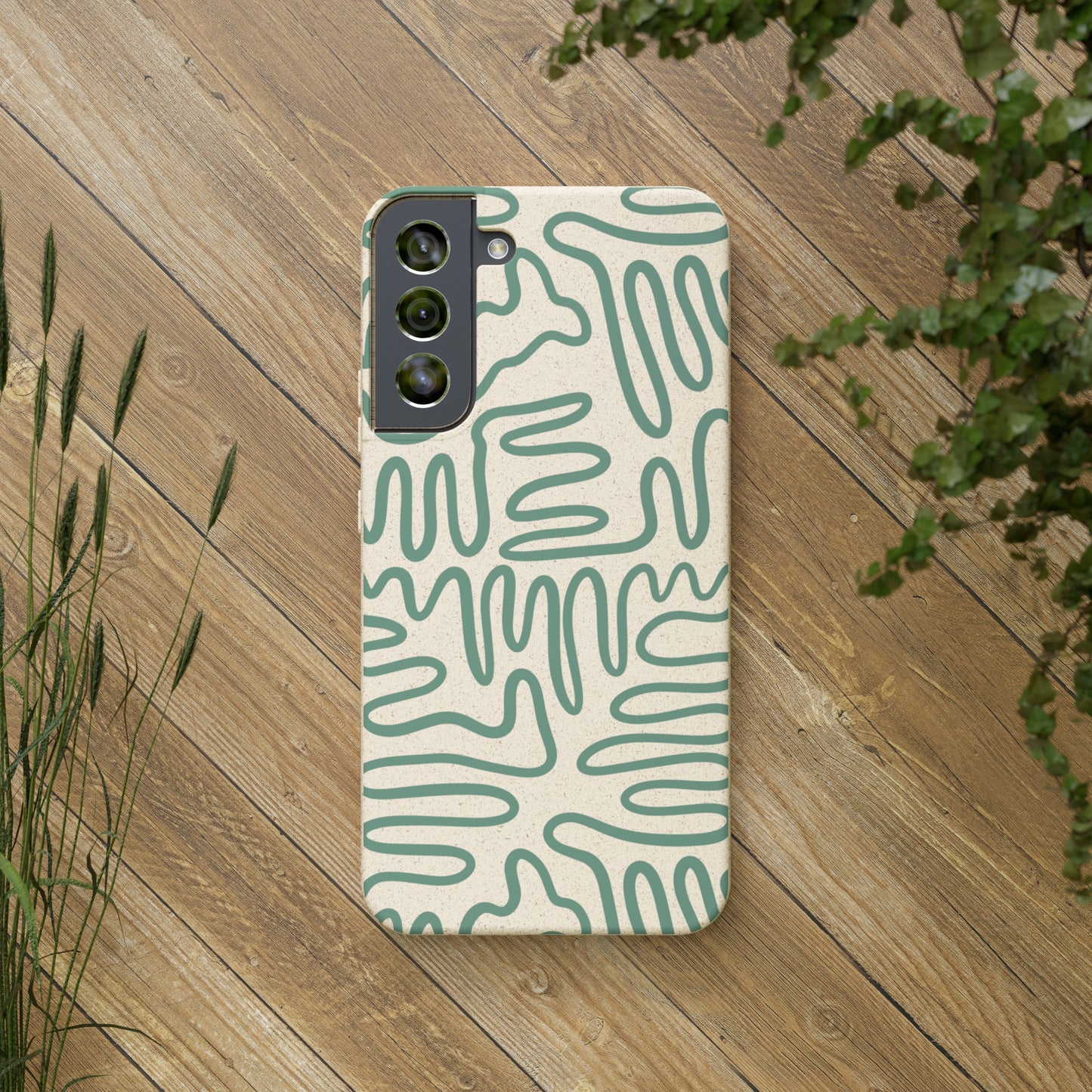 Green Squigles | 100% Biodegradable Phone Case