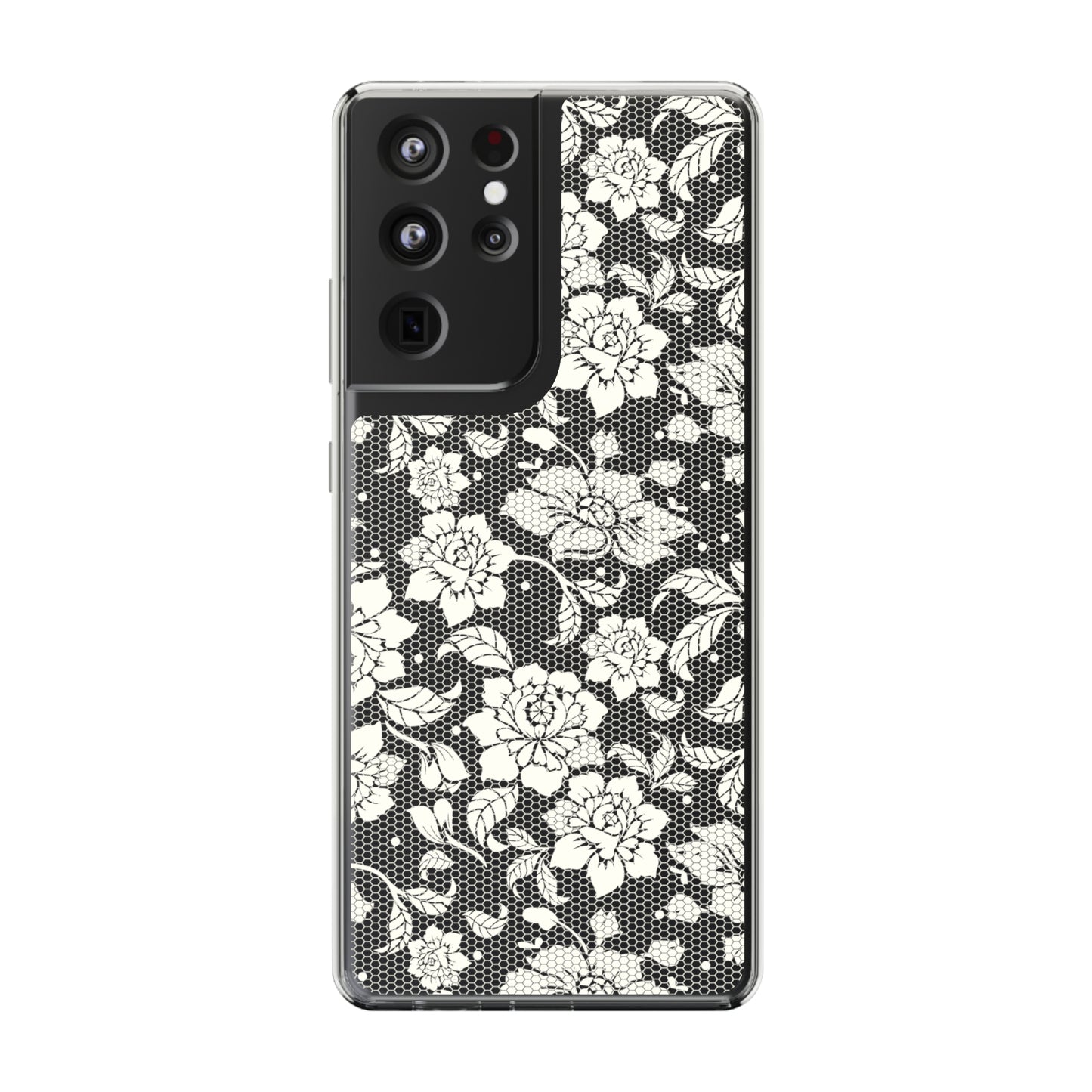 Romantic Lace Coquette Clear Phone Case