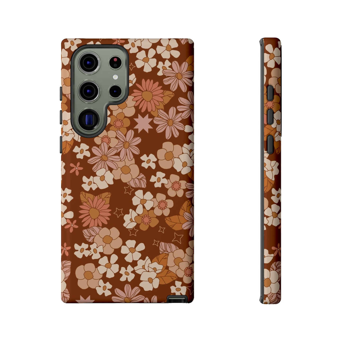 Deep Maroon Meadow | Tough Phone Case