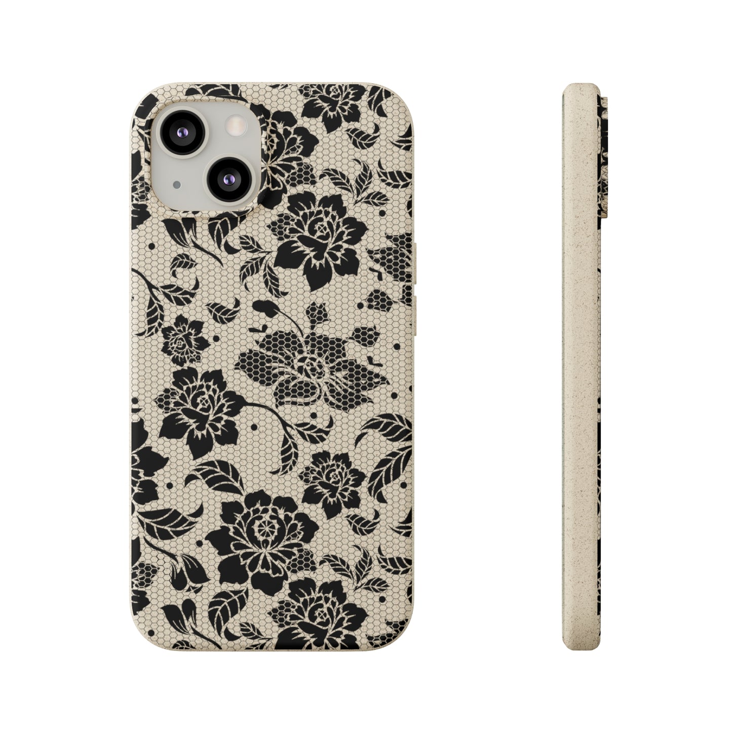 Black Lace Coquette | 100% Biodegradable Phone Case