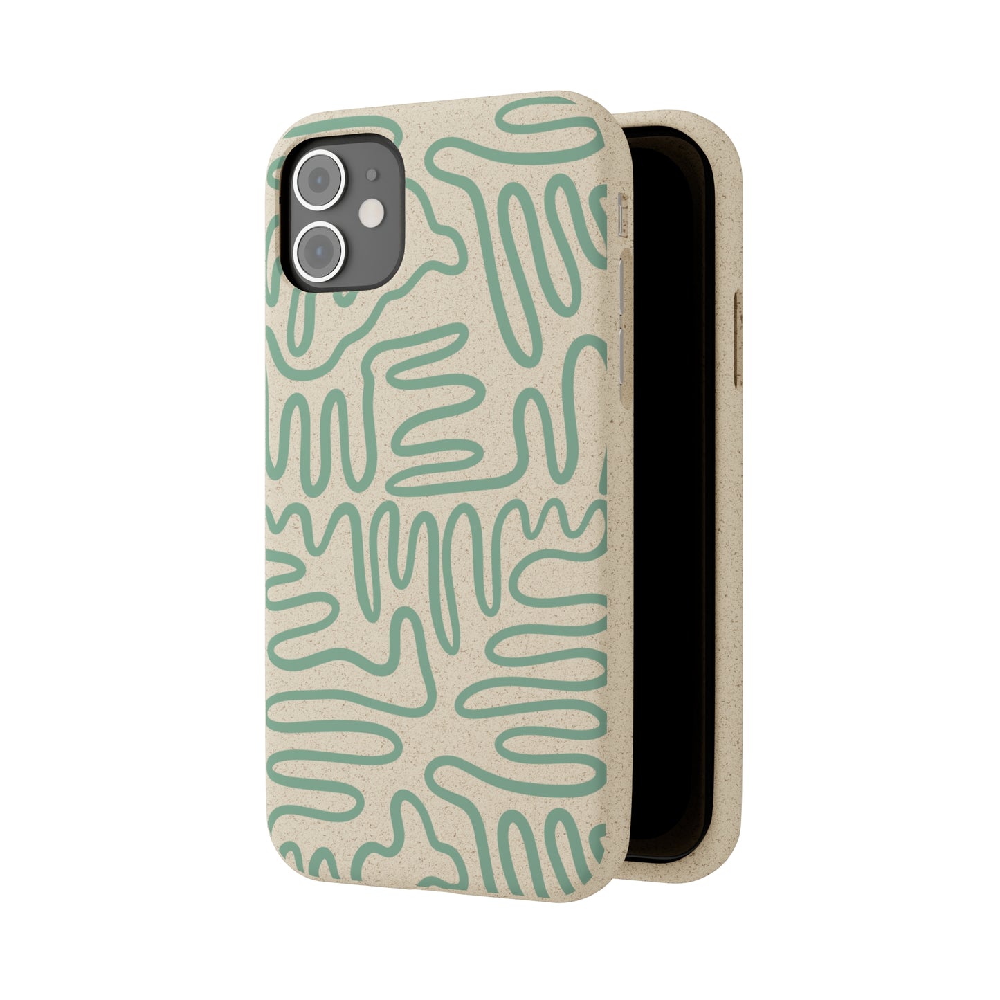 Green Squigles | 100% Biodegradable Phone Case