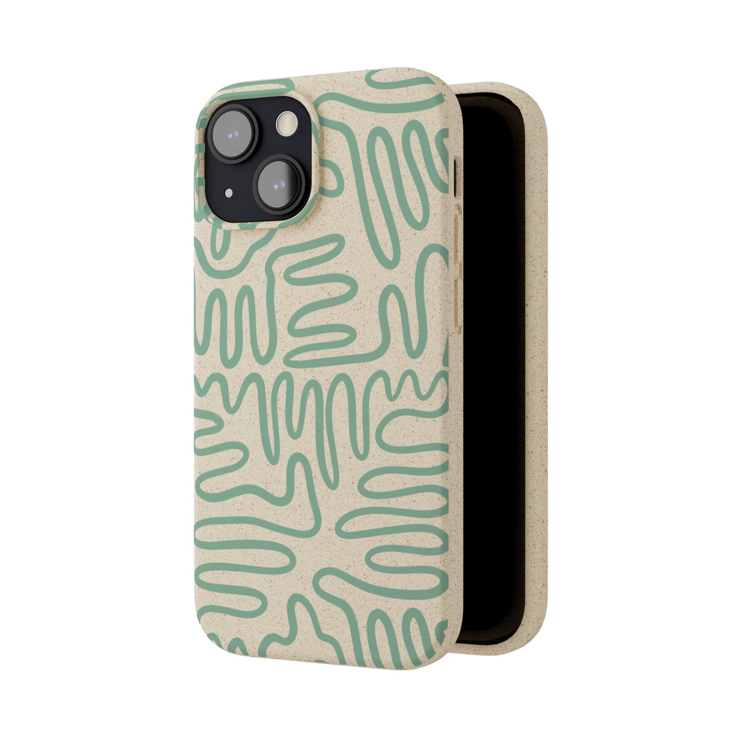 Green Squigles | 100% Biodegradable Phone Case