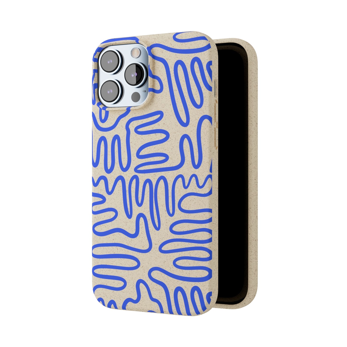 Blue Squigles | 100% Biodegradable Phone Case