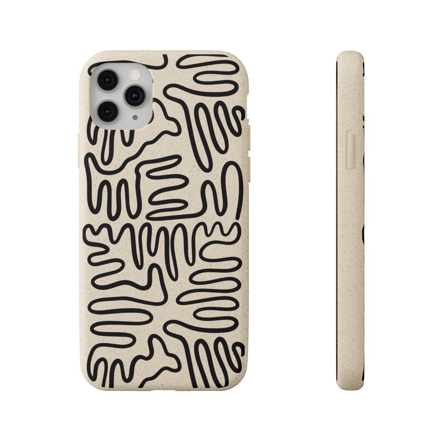 Black Squigles | 100% Biodegradable Phone Case