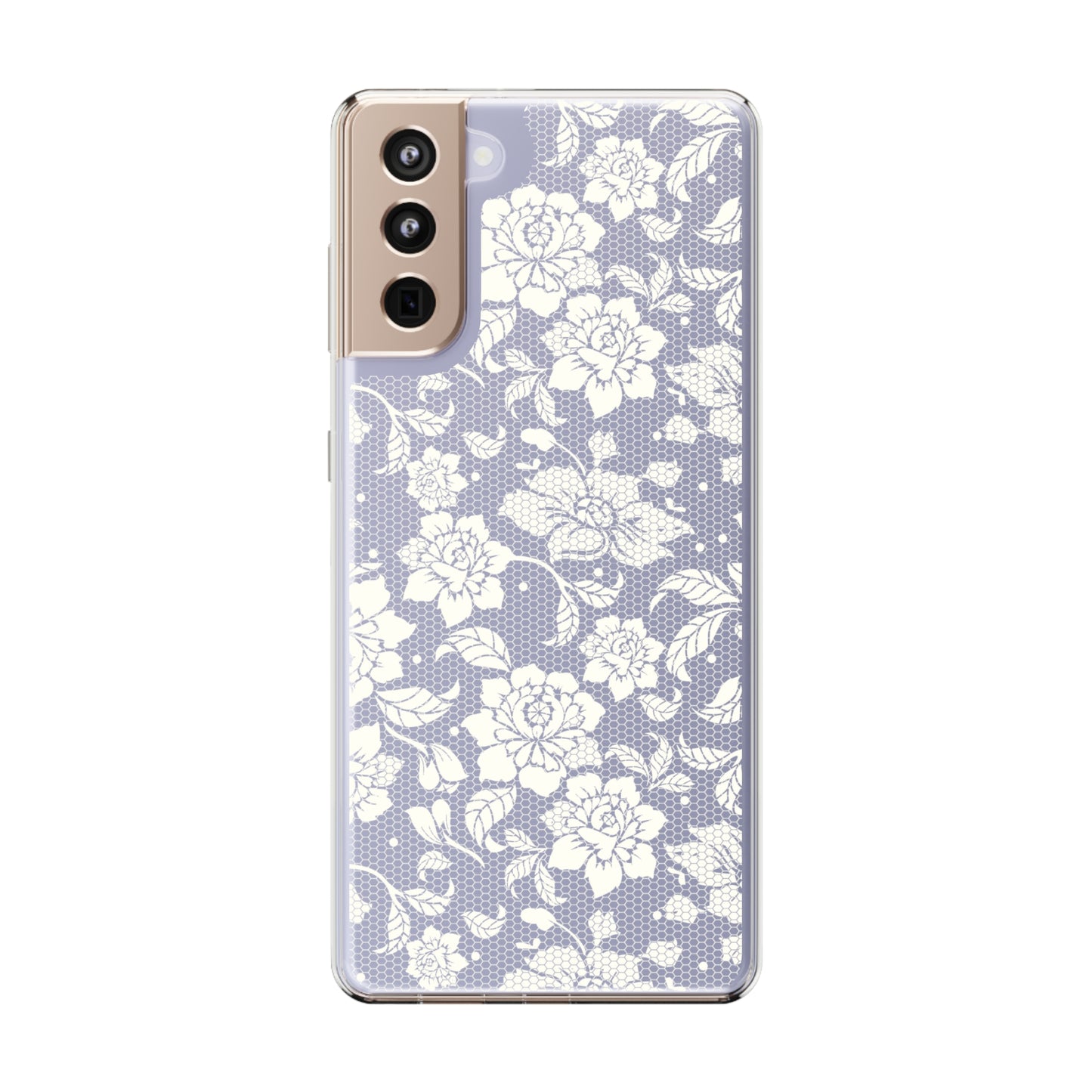 Romantic Lace Coquette Clear Phone Case