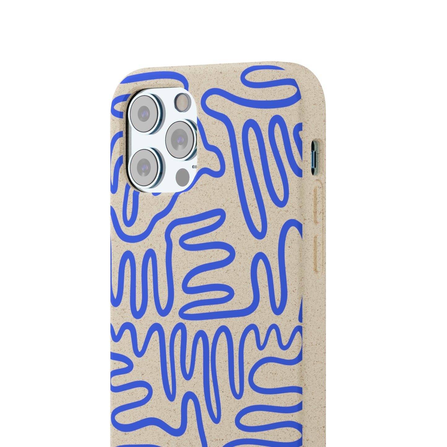 Blue Squigles | 100% Biodegradable Phone Case