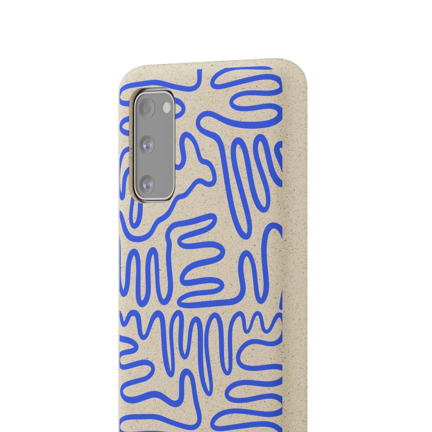 Blue Squigles | 100% Biodegradable Phone Case