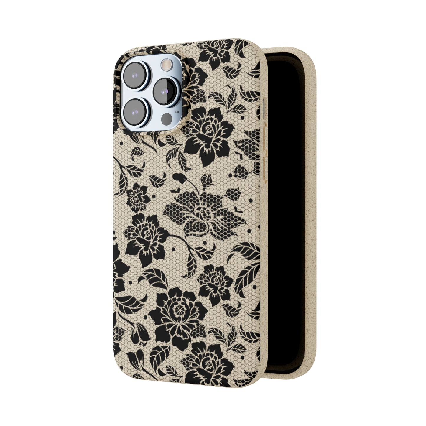 Black Lace Coquette | 100% Biodegradable Phone Case