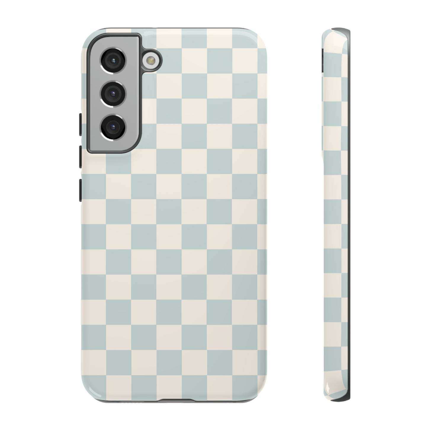 Light Blue Checkers | Tough Phone Case