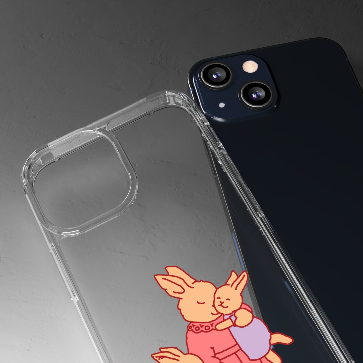 Sweetest Bunny Mom Clear Phone Case