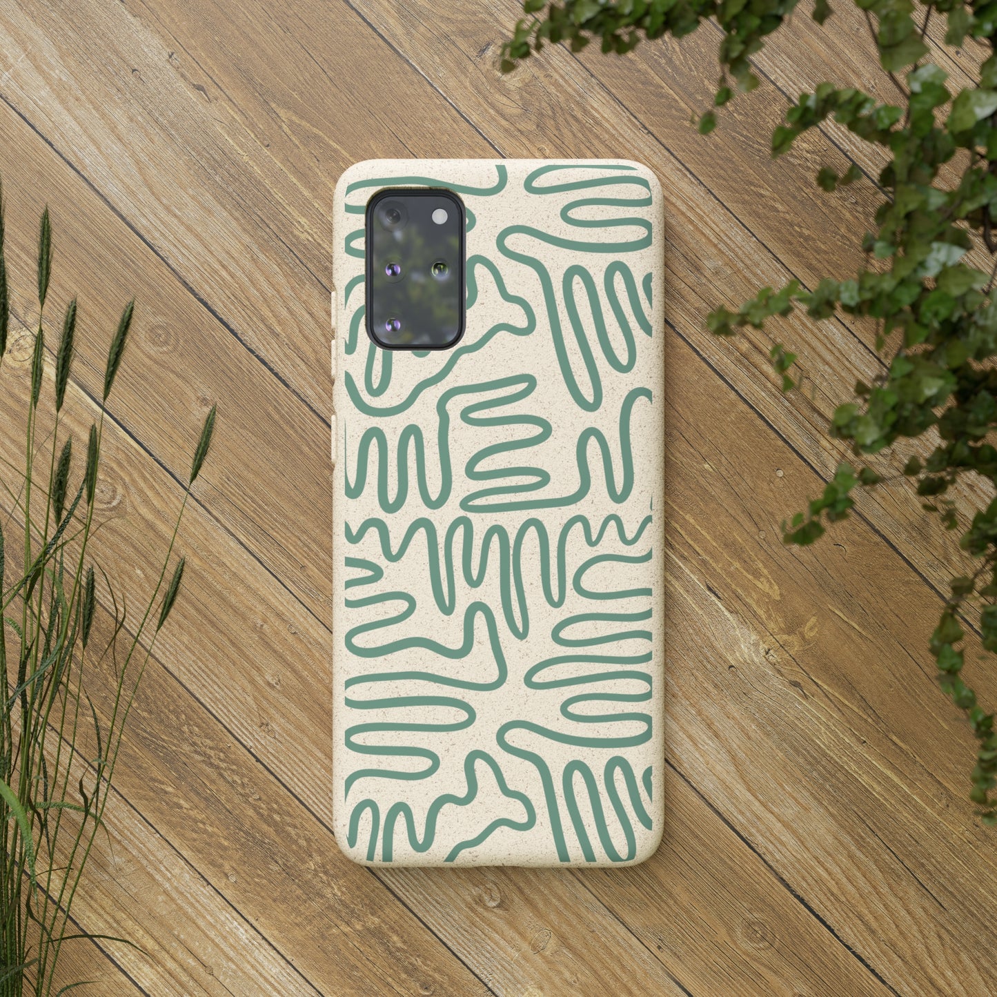 Green Squigles | 100% Biodegradable Phone Case