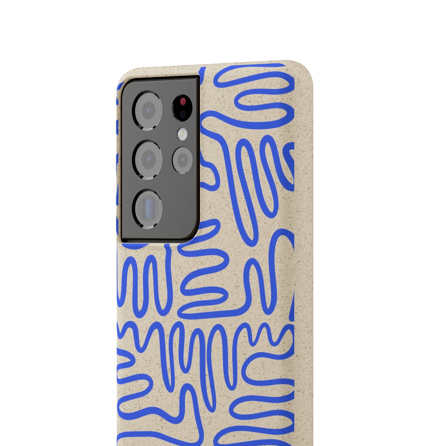 Blue Squigles | 100% Biodegradable Phone Case