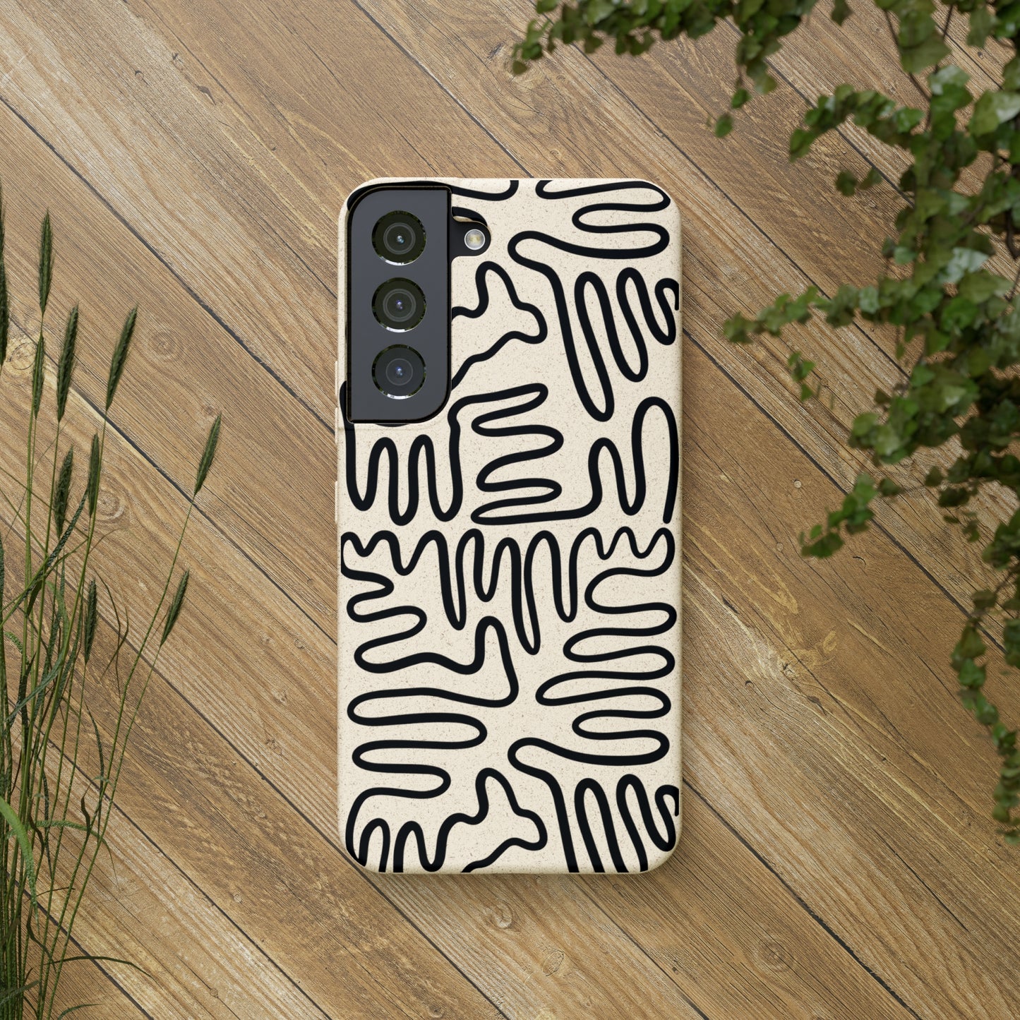 Black Squigles | 100% Biodegradable Phone Case