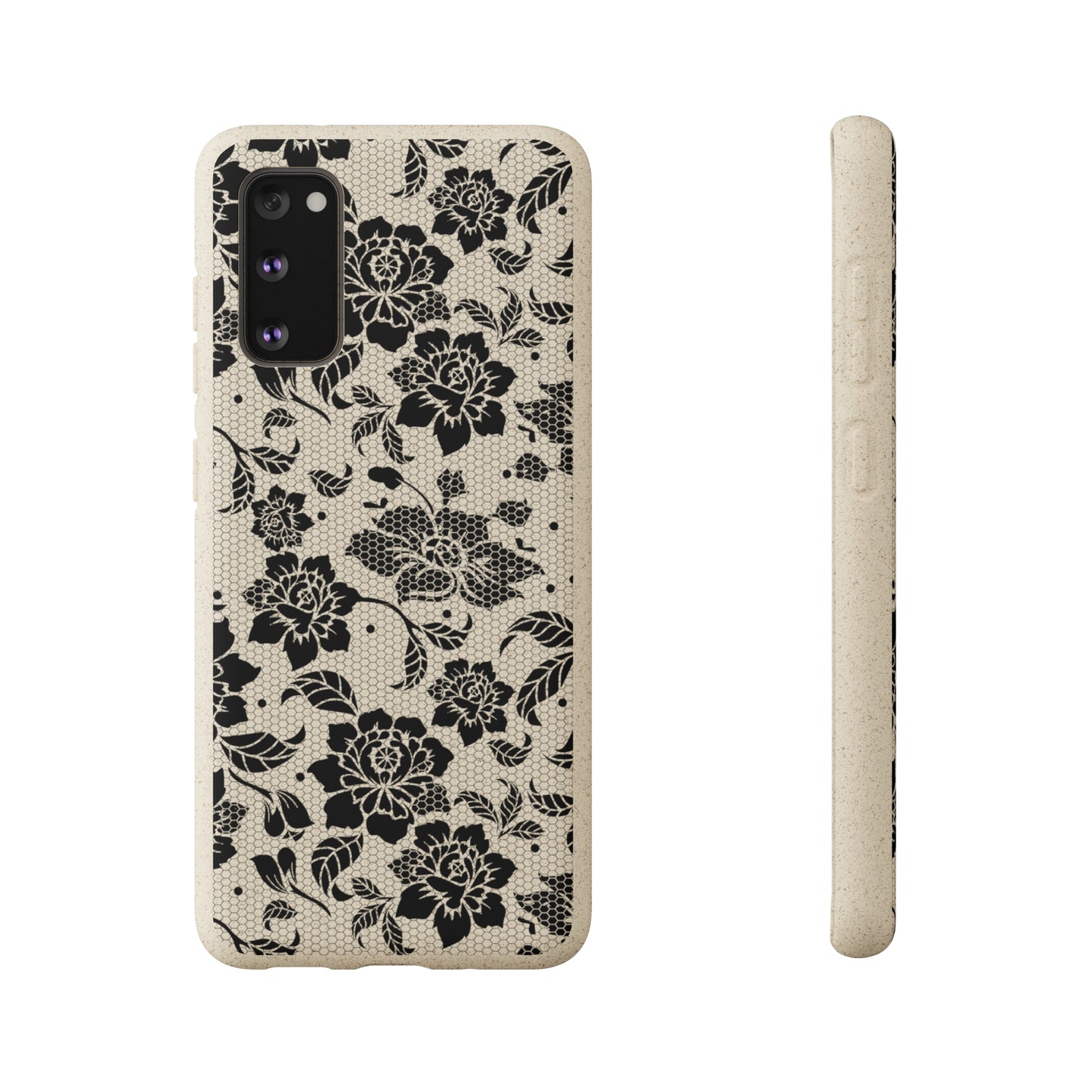 Black Lace Coquette | 100% Biodegradable Phone Case