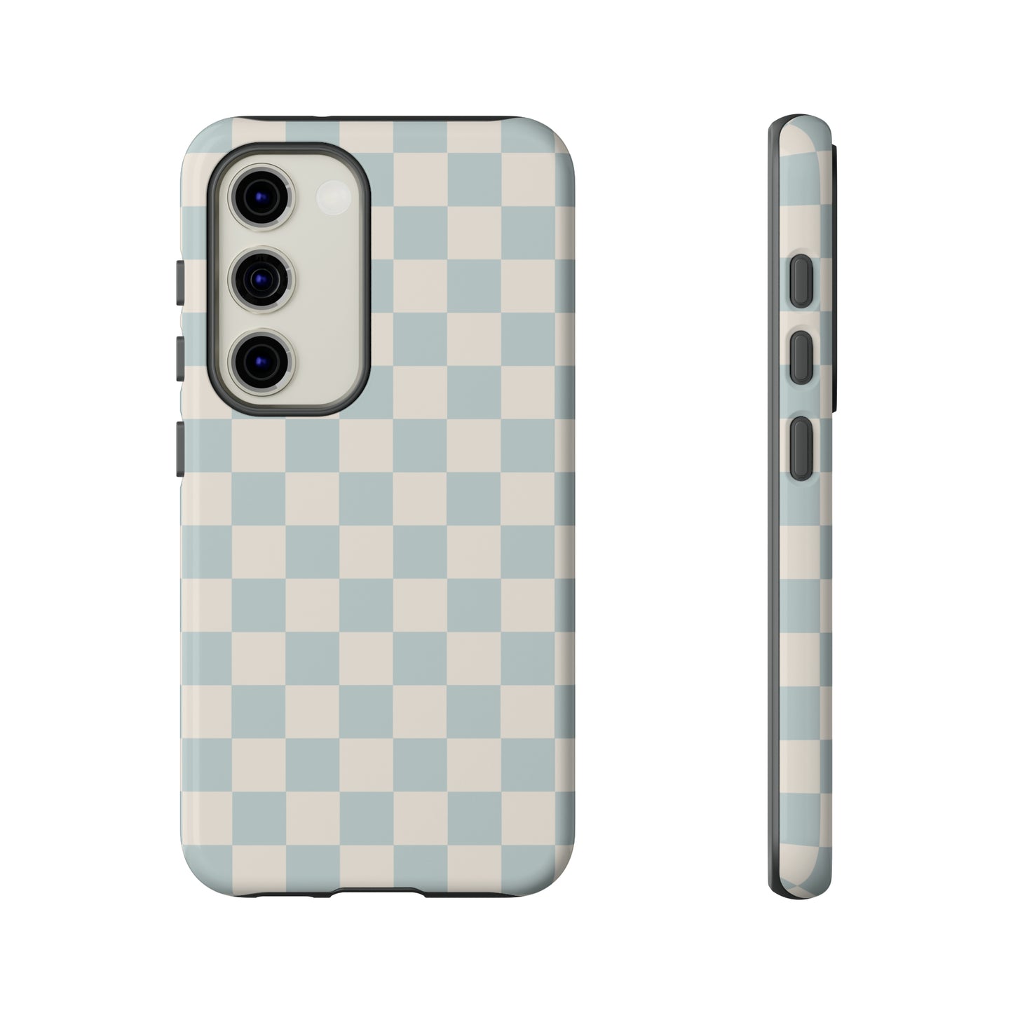 Light Blue Checkers | Tough Phone Case