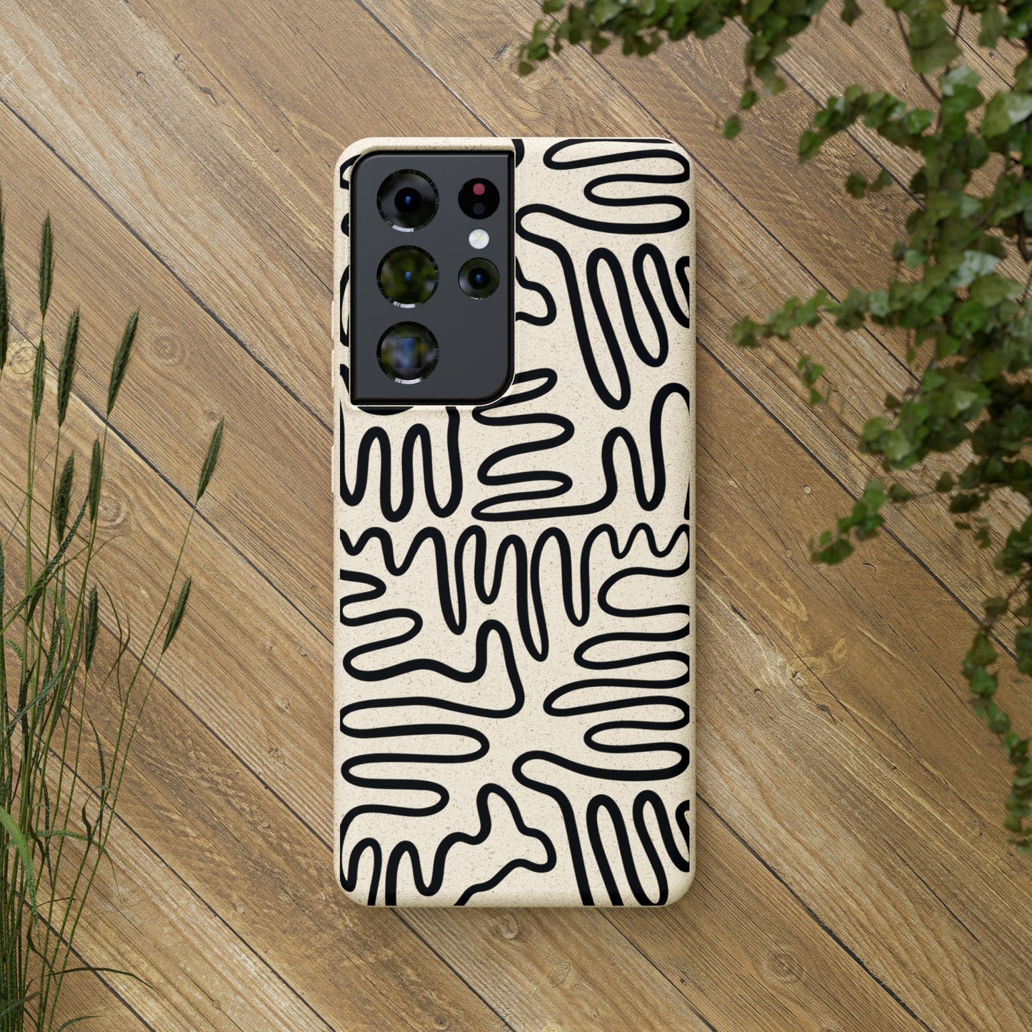 Black Squigles | 100% Biodegradable Phone Case