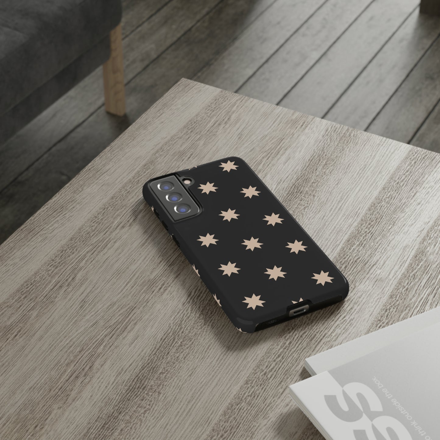 Black Star Quilt Block | Tough Phone Case